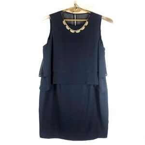 NWT COVINGTON WOMAN (20W) Navy Blue dress with detachable necklace